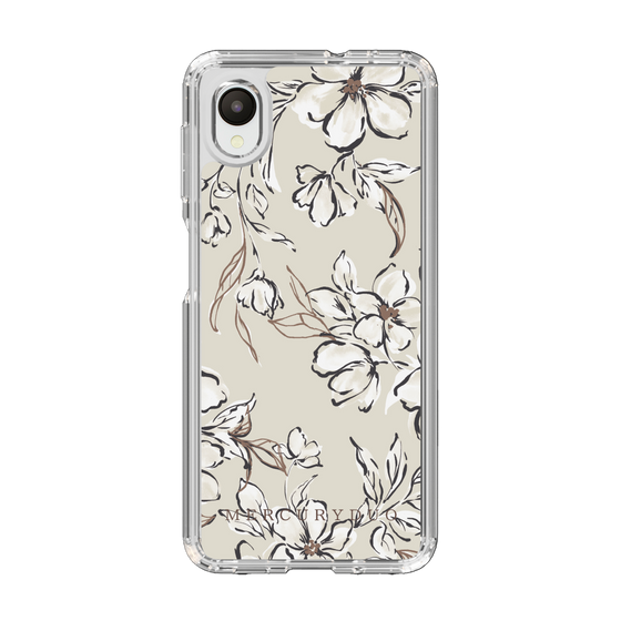 Slim Protection Case［ MERCURYDUO - BotanicalFlower - Beige ］