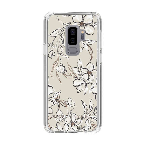 Slim Protection Case［ MERCURYDUO - BotanicalFlower - Beige ］