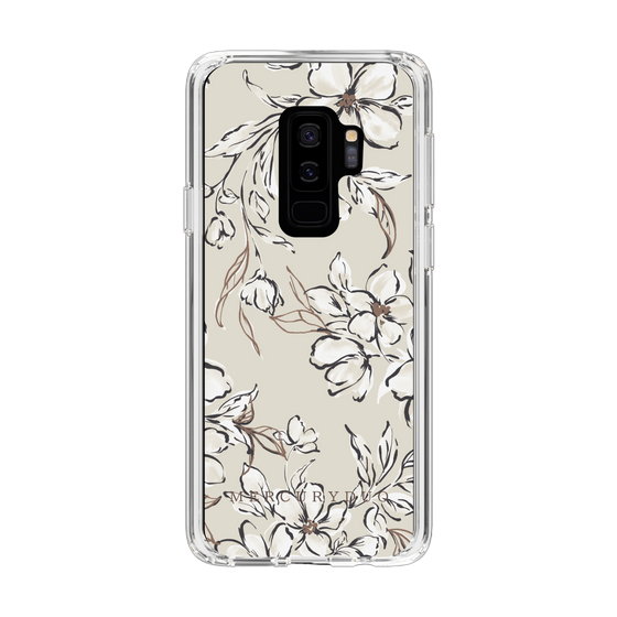Slim Protection Case［ MERCURYDUO - BotanicalFlower - Beige ］