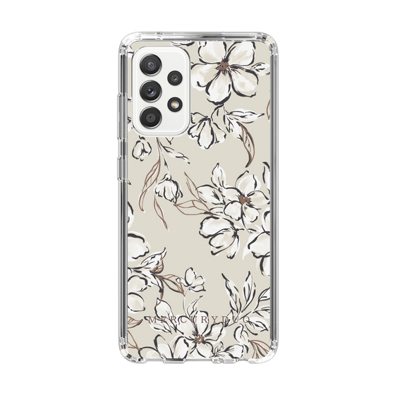 Slim Protection Case［ MERCURYDUO - BotanicalFlower - Beige ］