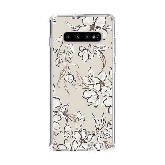 Slim Protection Case［ MERCURYDUO - BotanicalFlower - Beige ］