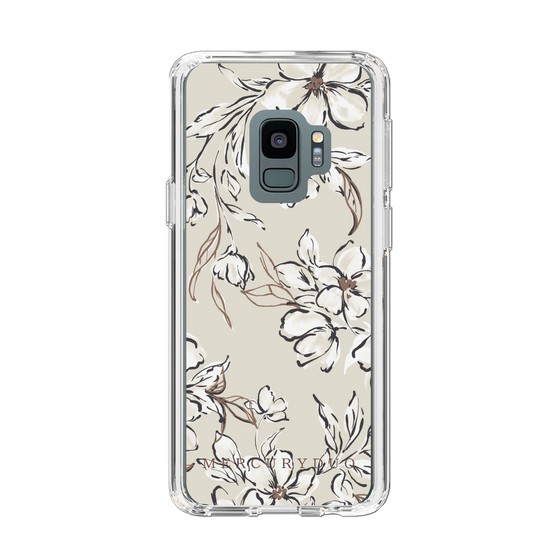 Slim Protection Case［ MERCURYDUO - BotanicalFlower - Beige ］