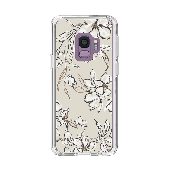 Slim Protection Case［ MERCURYDUO - BotanicalFlower - Beige ］