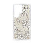 Slim Protection Case［ MERCURYDUO - BotanicalFlower - Beige ］