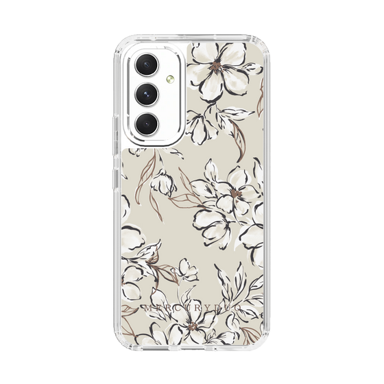 Slim Protection Case［ MERCURYDUO - BotanicalFlower - Beige ］