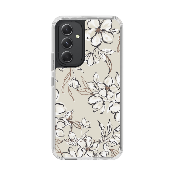 Slim Protection Case［ MERCURYDUO - BotanicalFlower - Beige ］