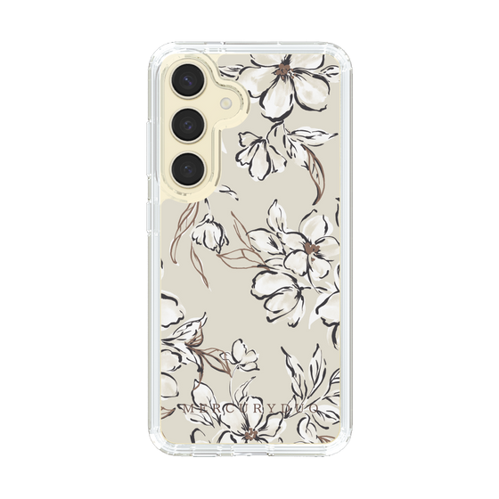 Slim Protection Case［ MERCURYDUO - BotanicalFlower - Beige ］