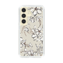 Slim Protection Case［ MERCURYDUO - BotanicalFlower - Beige ］