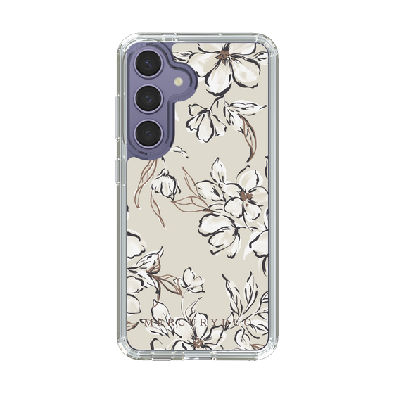 Slim Protection Case［ MERCURYDUO - BotanicalFlower - Beige ］