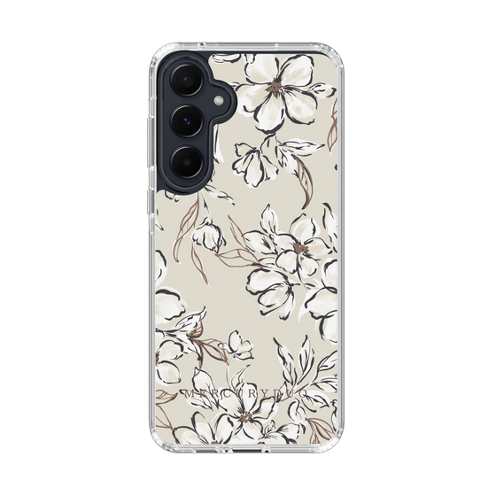 Slim Protection Case［ MERCURYDUO - BotanicalFlower - Beige ］
