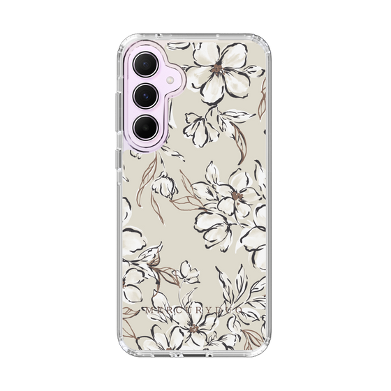 Slim Protection Case［ MERCURYDUO - BotanicalFlower - Beige ］