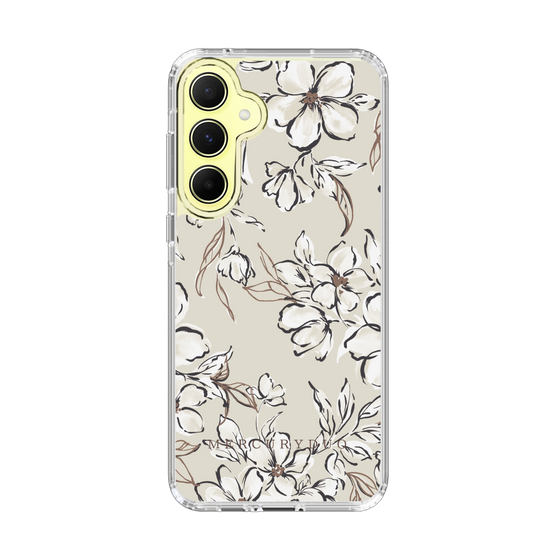Slim Protection Case［ MERCURYDUO - BotanicalFlower - Beige ］