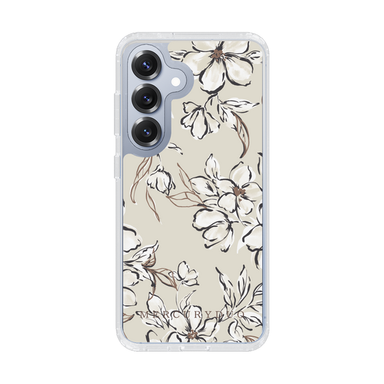 Slim Protection Case［ MERCURYDUO - BotanicalFlower - Beige ］