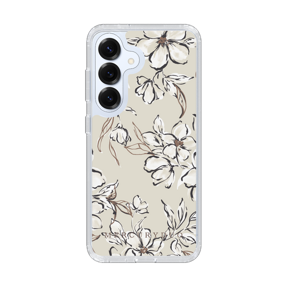 Slim Protection Case［ MERCURYDUO - BotanicalFlower - Beige ］