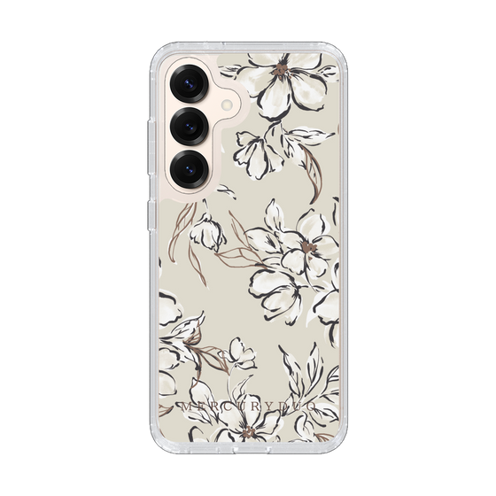 Slim Protection Case［ MERCURYDUO - BotanicalFlower - Beige ］