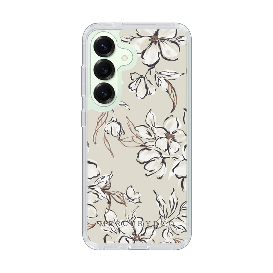 Slim Protection Case［ MERCURYDUO - BotanicalFlower - Beige ］