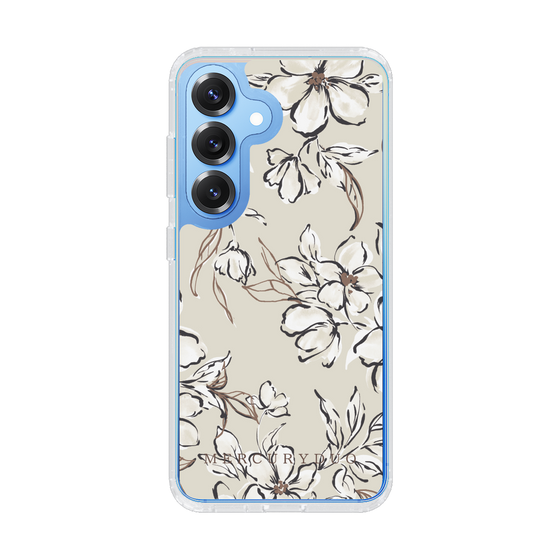 Slim Protection Case［ MERCURYDUO - BotanicalFlower - Beige ］