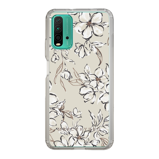 Slim Protection Case［ MERCURYDUO - BotanicalFlower - Beige ］