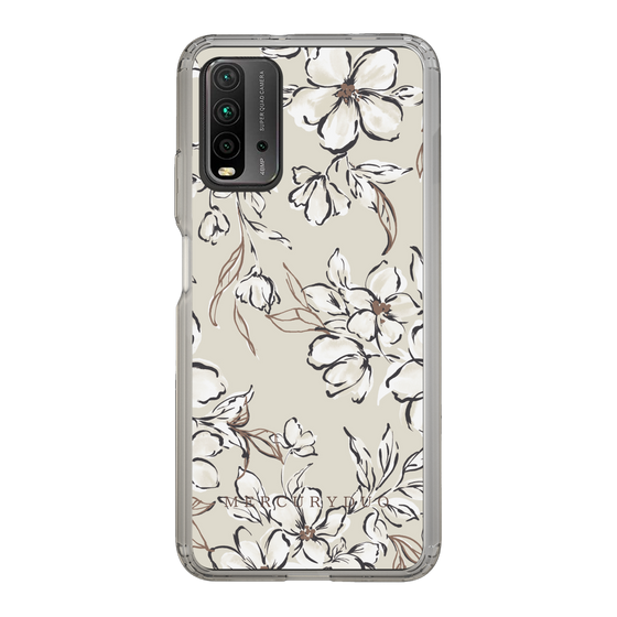 Slim Protection Case［ MERCURYDUO - BotanicalFlower - Beige ］