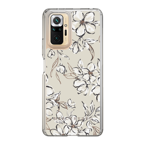Slim Protection Case［ MERCURYDUO - BotanicalFlower - Beige ］