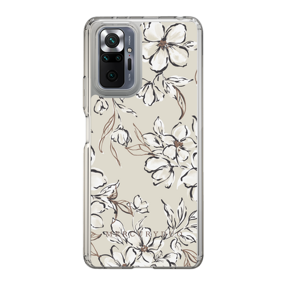 Slim Protection Case［ MERCURYDUO - BotanicalFlower - Beige ］
