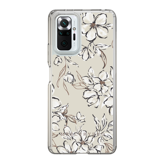 Slim Protection Case［ MERCURYDUO - BotanicalFlower - Beige ］