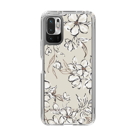 Slim Protection Case［ MERCURYDUO - BotanicalFlower - Beige ］