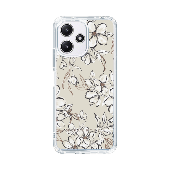 Slim Protection Case［ MERCURYDUO - BotanicalFlower - Beige ］