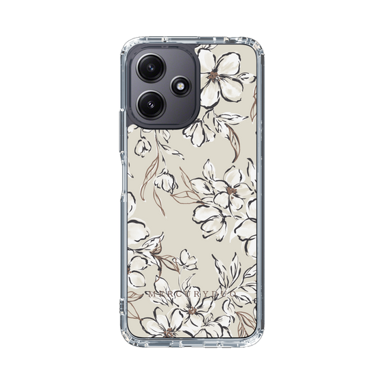 Slim Protection Case［ MERCURYDUO - BotanicalFlower - Beige ］