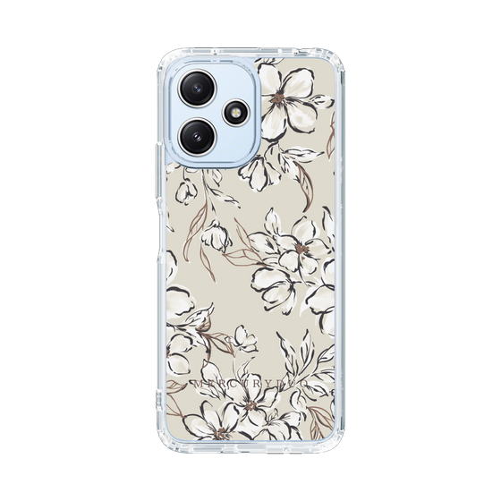 Slim Protection Case［ MERCURYDUO - BotanicalFlower - Beige ］