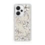 Slim Protection Case［ MERCURYDUO - BotanicalFlower - Beige ］