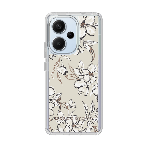 Slim Protection Case［ MERCURYDUO - BotanicalFlower - Beige ］