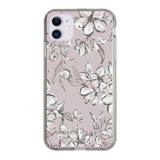 Slim Protection Case［ MERCURYDUO - BotanicalFlower - lilac ］