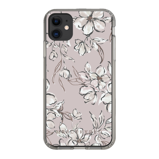 Slim Protection Case［ MERCURYDUO - BotanicalFlower - lilac ］