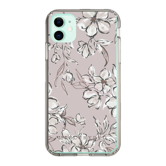 Slim Protection Case［ MERCURYDUO - BotanicalFlower - lilac ］