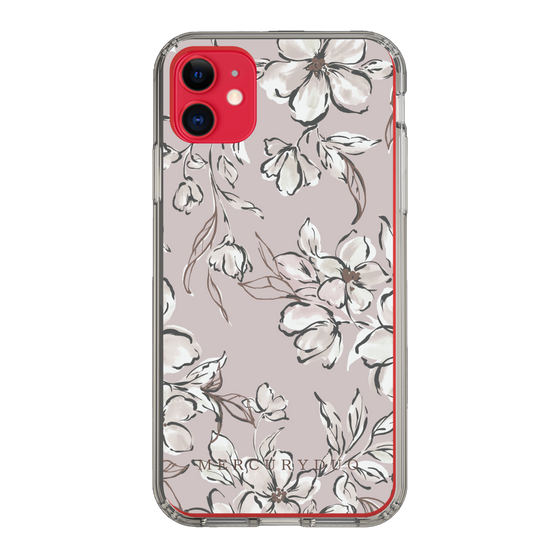 Slim Protection Case［ MERCURYDUO - BotanicalFlower - lilac ］