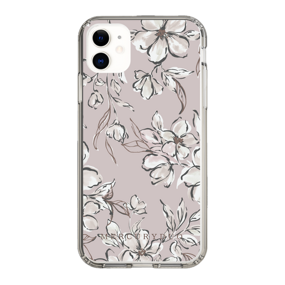 Slim Protection Case［ MERCURYDUO - BotanicalFlower - lilac ］