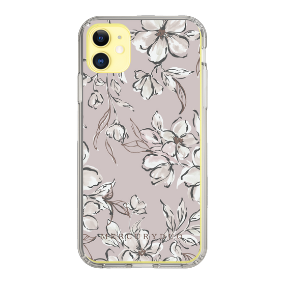 Slim Protection Case［ MERCURYDUO - BotanicalFlower - lilac ］