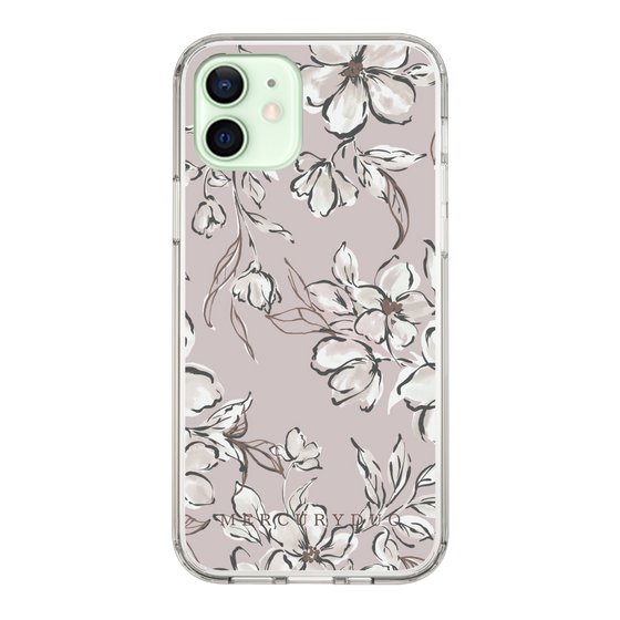 Slim Protection Case［ MERCURYDUO - BotanicalFlower - lilac ］