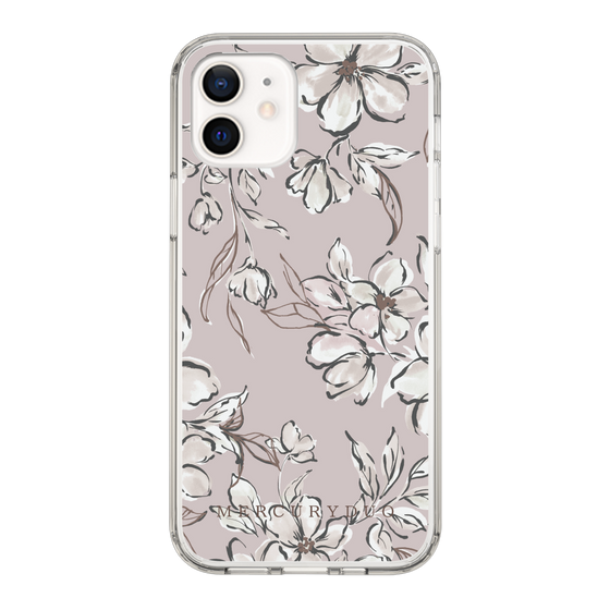 Slim Protection Case［ MERCURYDUO - BotanicalFlower - lilac ］
