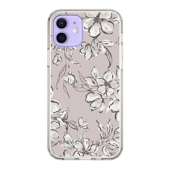 Slim Protection Case［ MERCURYDUO - BotanicalFlower - lilac ］