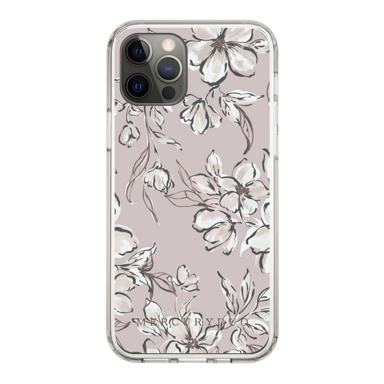 Slim Protection Case［ MERCURYDUO - BotanicalFlower - lilac ］