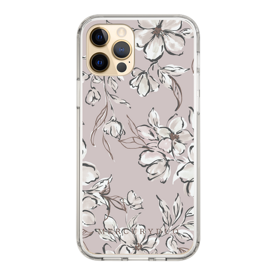 Slim Protection Case［ MERCURYDUO - BotanicalFlower - lilac ］