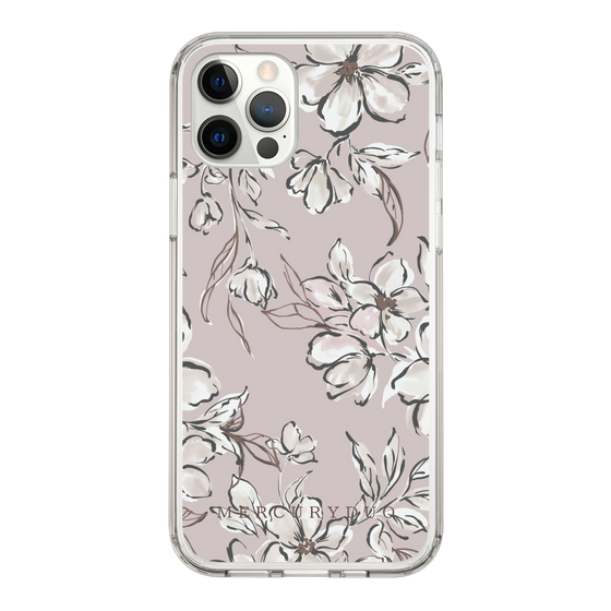 Slim Protection Case［ MERCURYDUO - BotanicalFlower - lilac ］