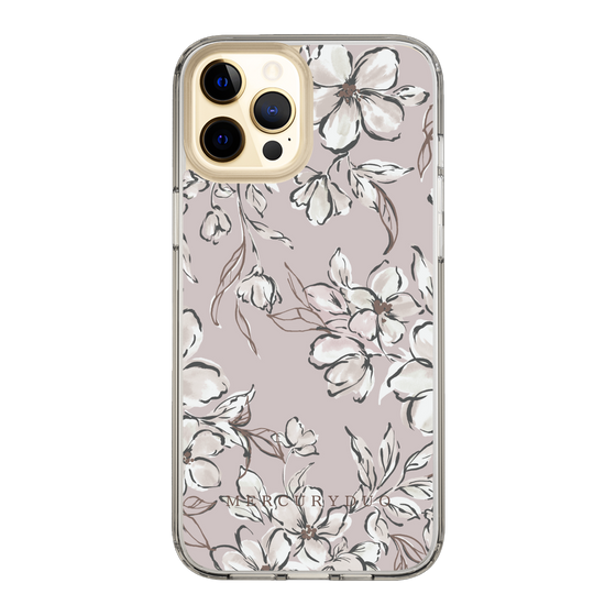 Slim Protection Case［ MERCURYDUO - BotanicalFlower - lilac ］