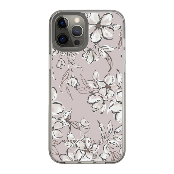 Slim Protection Case［ MERCURYDUO - BotanicalFlower - lilac ］