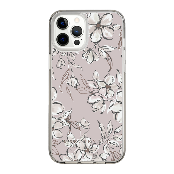 Slim Protection Case［ MERCURYDUO - BotanicalFlower - lilac ］