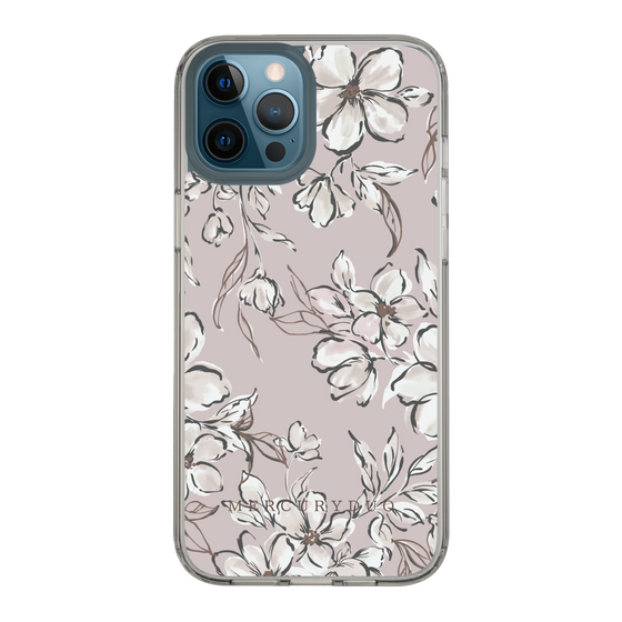 Slim Protection Case［ MERCURYDUO - BotanicalFlower - lilac ］