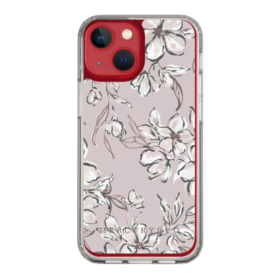 Slim Protection Case［ MERCURYDUO - BotanicalFlower - lilac ］