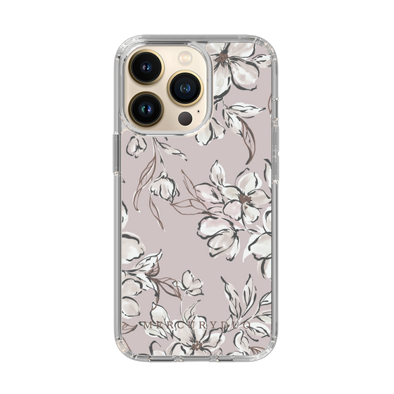 Slim Protection Case［ MERCURYDUO - BotanicalFlower - lilac ］